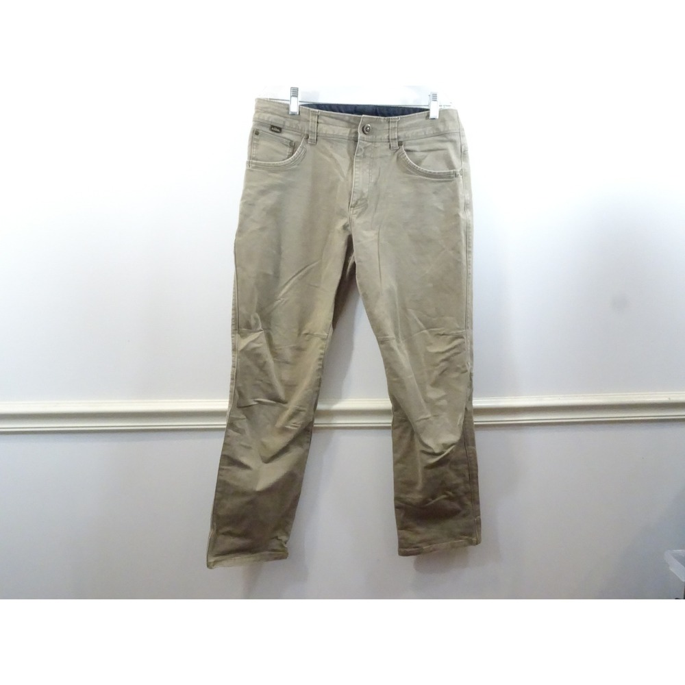 Kuhl Rydr Mens 32x30 Khaki Tan Articulated Knee Outdoor Work Pants Stretch